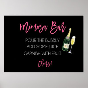 Mimosa Bar-teken Poster