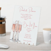 Mimosa Bar Teken voor Parels en Prosecco Reclamebord Met Voetstuk (Insitu)