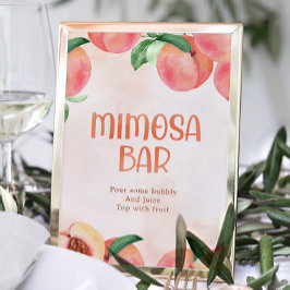Mimosa Bar voor kleine Baby showers Poster