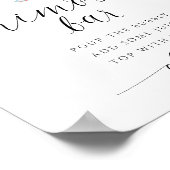 Mimosa Bar Vrijgezellenfeest Teken Waterverf Poster (Hoek)