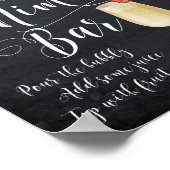 Mimosa Bar Wedding Sign Lila paarse lavender Poster (Hoek)