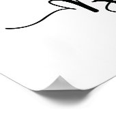 Mimosa Bar Wedding Sign | Moderne kalligrafie Poster (Hoek)