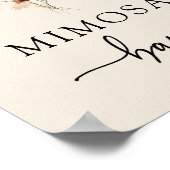 Mimosa Bar Wilde Bloem Poster (Hoek)