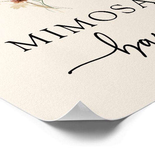 Mimosa Bar Wildflower Poster (Hoek)