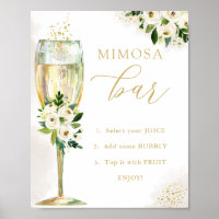 Mimosa Bar Witte en Gouden Bloemen & Glazen Douche