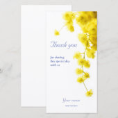 Mimosa Bedankkaart (Voorkant / Achterkant)