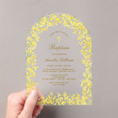 Mimosa-boogdoop Acryl Uitnodigingen (Insitu (Draagbaar))