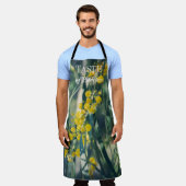 Mimosa-boom met gele bloemen schort (Gedragen)
