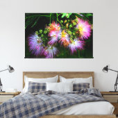 Mimosa boombloesems canvas afdruk (Insitu (Slaapkamer))