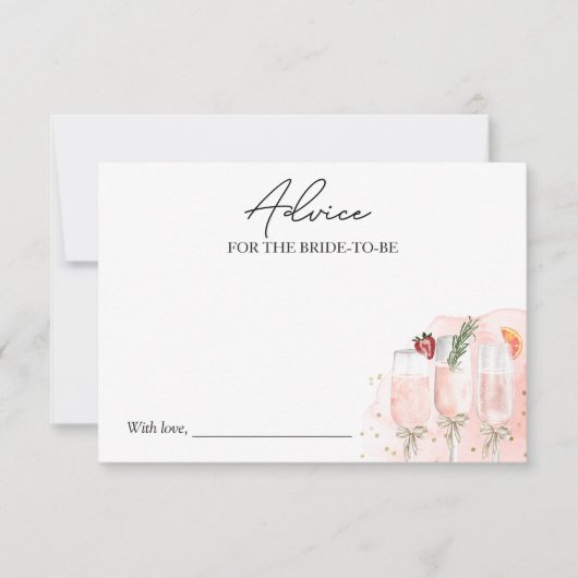 Mimosa Bruiloft Uitnodiging Advies voor de Bruid K (Voorkant)