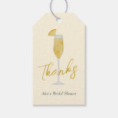Mimosa Brunch Cocktail Glass Vrijgezellenfeest Fav Cadeaulabel (Voorkant)