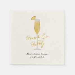 Mimosa Brunch Cocktail Glass Vrijgezellenfeest Servet
