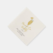 Mimosa Brunch Cocktail Glass Vrijgezellenfeest Servet (Hoek)