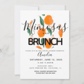 Mimosa Brunch Hand Drawn Bridal Shower Kaart (Voorkant)