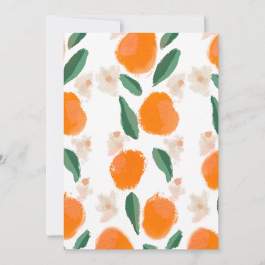 Mimosa Brunch Hand Drawn Bridal Shower Kaart (Achterkant)