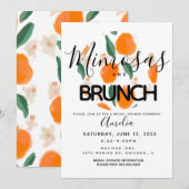 Mimosa Brunch Hand Drawn Bridal Shower Kaart (Voorkant / Achterkant)