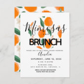 Mimosa Brunch Hand Drawn Vrijgezellenfeest Briefkaart (Voorkant / Achterkant)