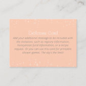 Mimosa Champagne Bellini Peach Vrijgezellenfeest Informatiekaartje (Voorkant)