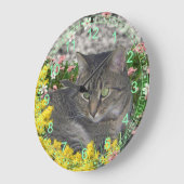 Mimosa de Tijgerkat in Mimosa Flowers Grote Klok (Hoek)