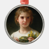 Mimosa door William Bouguereau Metalen Ornament (Voorkant)