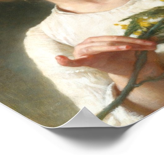 Mimosa door William Bouguereau Poster (Hoek)