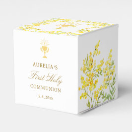 Mimosa Eerste Communie Kubus Bedankdoosjes