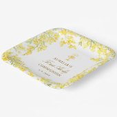 Mimosa Eerste Communie Papieren Bordje (Gebogen)