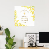 Mimosa Eerste Communie Welkom Poster (Thuiskantoor)