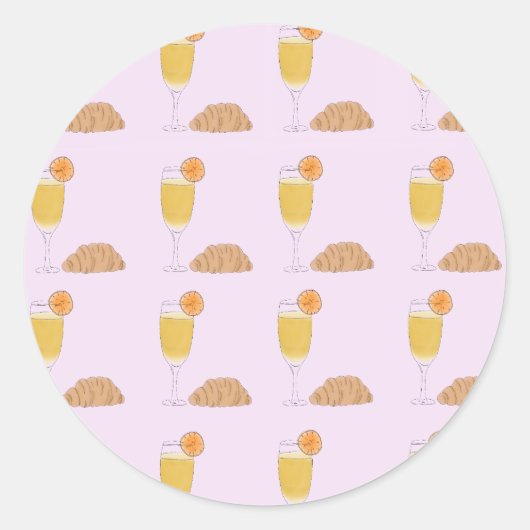 Mimosa en Brunch Sticker (Voorkant)