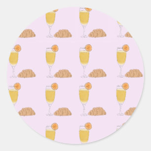 Mimosa en Brunch Sticker