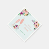 Mimosa en Flowers Brunch en Bubble Vrijgezellenfee Servet (Hoek)