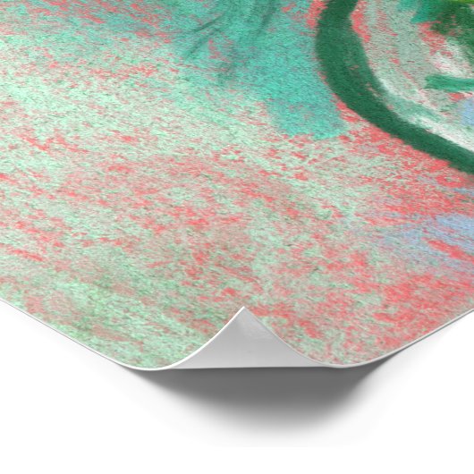 Mimosa en Tulpen, lentbloemen, houtverf Poster (Hoek)