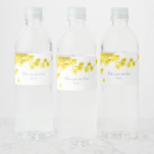 Mimosa Etiket op waterflesje (Flessen)