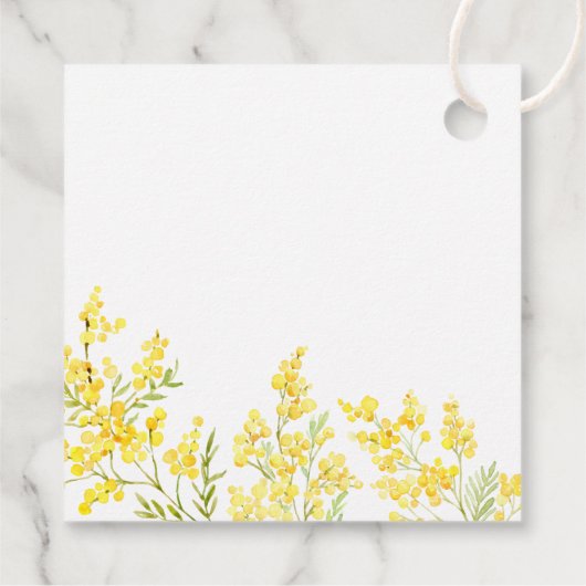 Mimosa First Communion Bedankjes Labels (Achterkant)