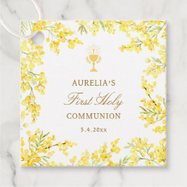 Mimosa First Communion Bedankjes Labels