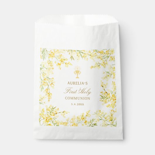 Mimosa First Communion Bedankzakje (Voorkant)