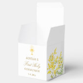 Mimosa First Communion Cube Bedankdoosjes (Geopend)