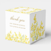 Mimosa First Communion Cube Bedankdoosjes (Achterkant)