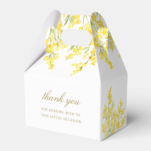 Mimosa First Communion Gable Bedankdoosjes (Achterkant)