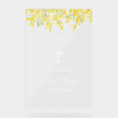 Mimosa First Communion Welcome Acryl Bord (Voorkant)