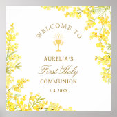 Mimosa First Communion Welcome Poster (Voorkant)