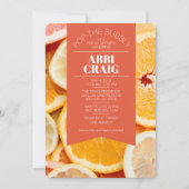 "Mimosa" - Flat Citrus Bruids Douche Uitnodiging (Voorkant)