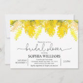 Mimosa Flowers Bridal Shower Invitation Kaart (Voorkant)