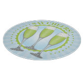 Mimosa Groene Champagne Glazen Snijplank (Hoek)