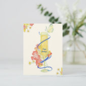 Mimosa_Happy Birthday! Briefkaart (Staand voorkant)