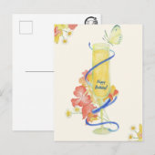 Mimosa_Happy Birthday! Briefkaart (Voorkant / Achterkant)