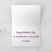 Mimosa in Bloom Moederdag Kaart (Binnen)