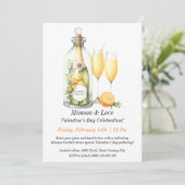  Mimosa & Love – Dag van de Valentijn Kaart (Staand voorkant)