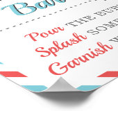 Mimosa Mom-osa Bar Drank Reizen Vliegtuig Feest Poster (Hoek)