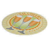 Mimosa Oranje Champagne Glasses Snijplank (Hoek)